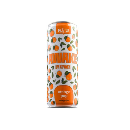 Awake | Energy Soda | Orange Pop | 12 OZ