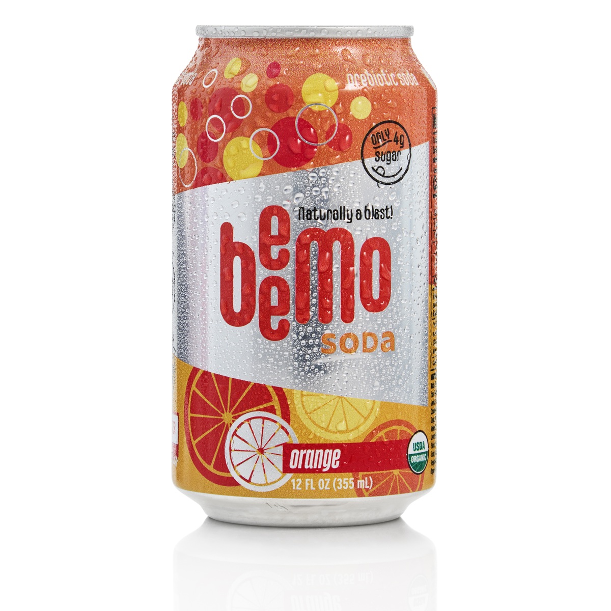 Beemo | Prebiotic Organic Soda | Orange | 12 OZ