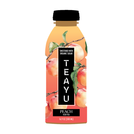 TEAYU | Peach Iced Tea | 16.9 OZ